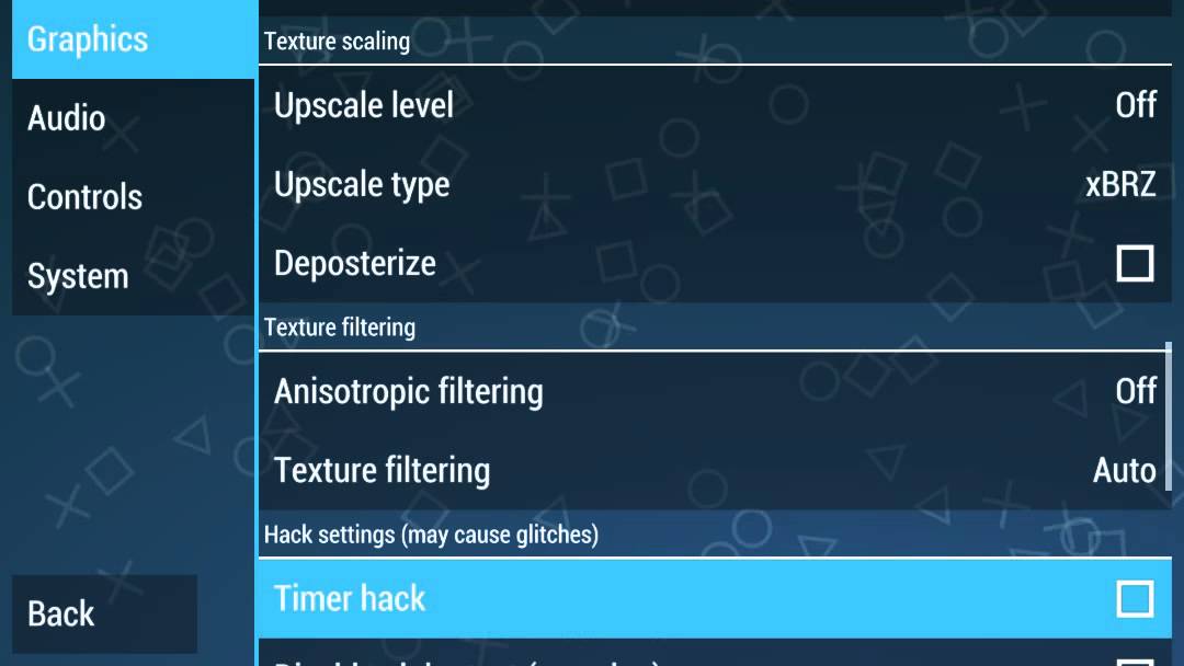 Ppsspp settings for best performance 2016